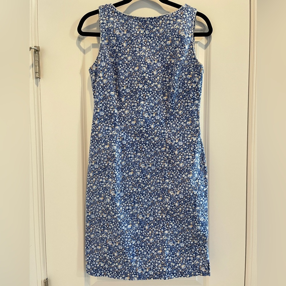 Amanda Smith Blue and White Floral Midi Dress